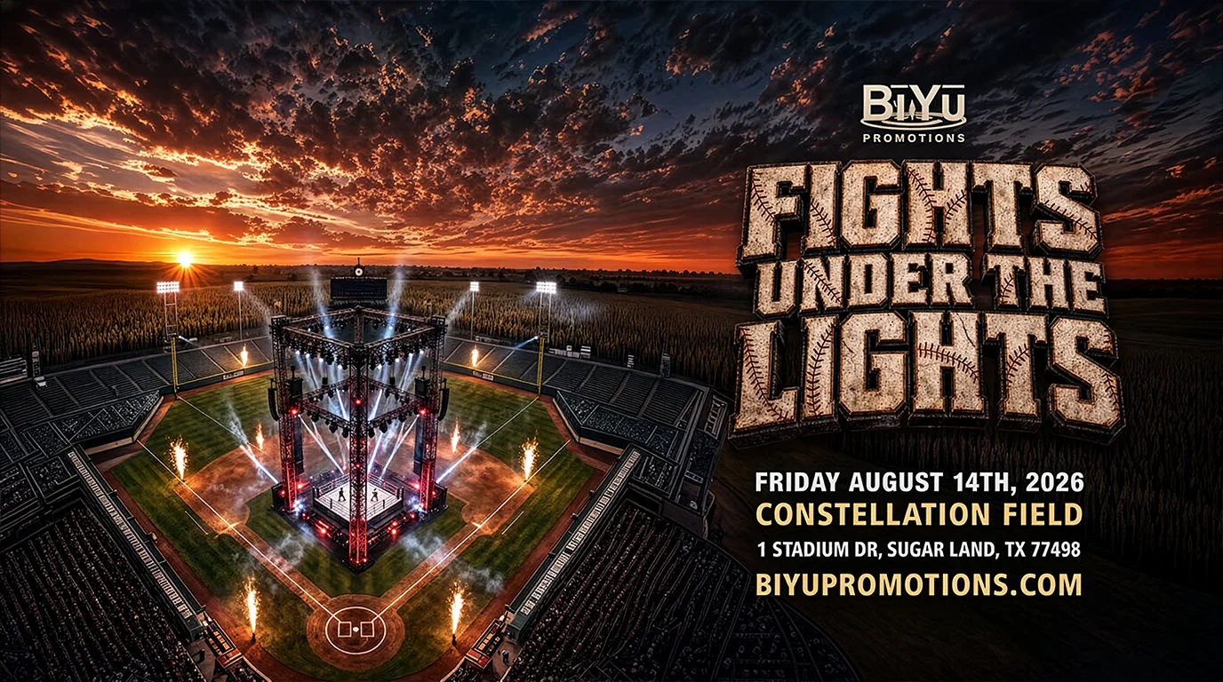 Fights Under The Lights event flyer